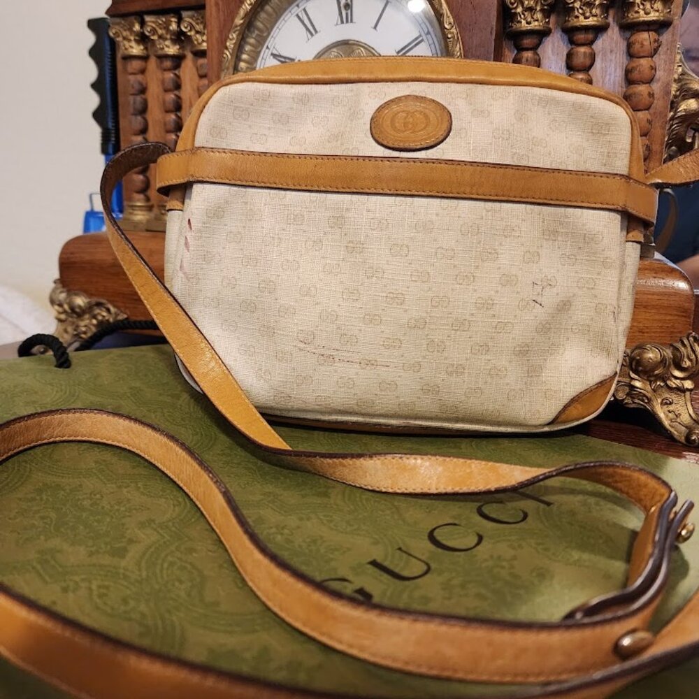 Gucci Cream GG Monogram Bag